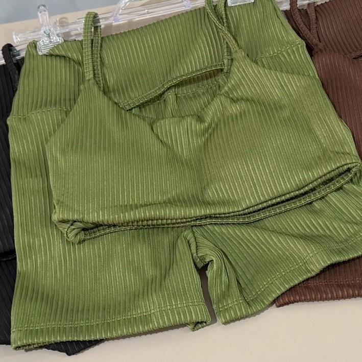 Conjunto Academia Treino Costas Short Top