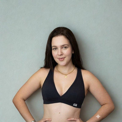 Top feminino poliamida sustentação com bojo  Academia Fitness Treino