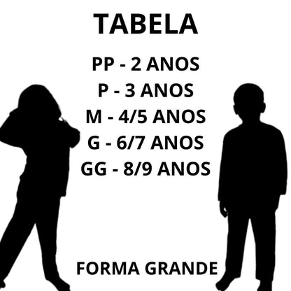 Pijama Manga Longa e Calça para Criança Infantil com Estampa sortida Gênero