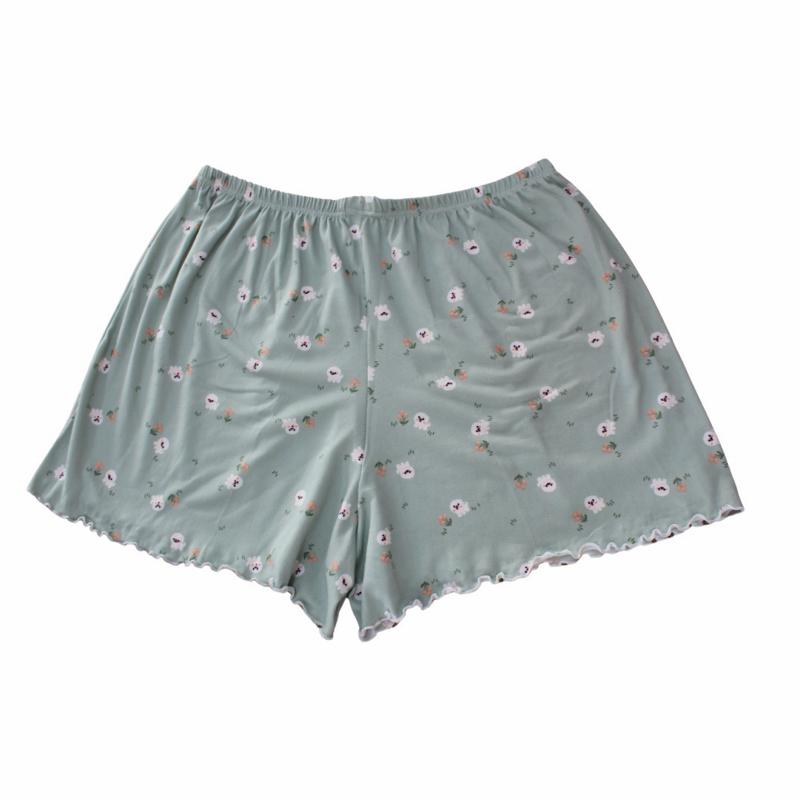 Kit 4 Shorts de Pijama Estampado Ondinha Suede Confortável Feminino Curto Estampa Viva e Colorida