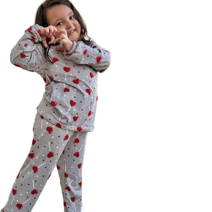 Pijama Manga Longa e Calça para Criança Infantil com Estampa sortida Gênero