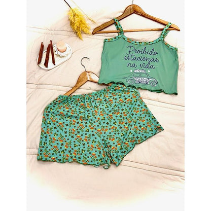 cropped doll pijama feminino verão baby doll verão