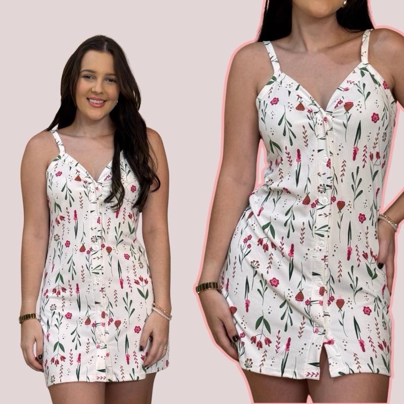 Camisola de botões funcionais sortida estampada pijama