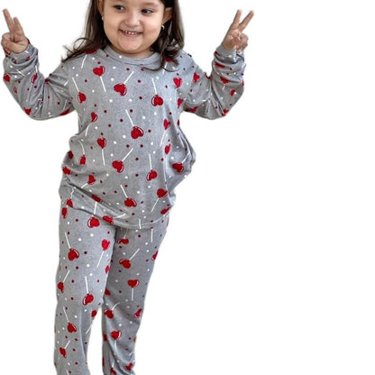 Pijama Manga Longa e Calça para Criança Infantil com Estampa sortida Gênero