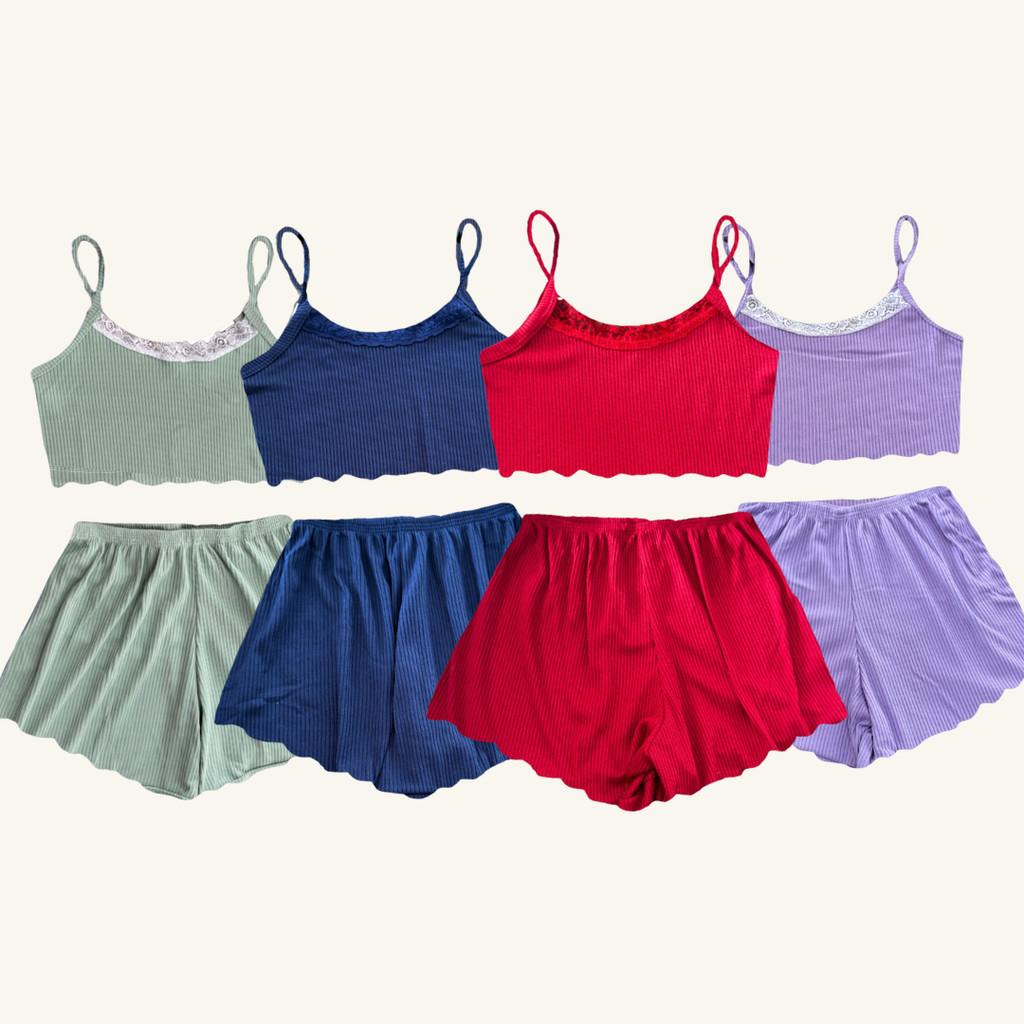 Pijama Baby Doll Feminino Suede Canelado Fresquinho Microfibra Short Doll Roupa de Dormir