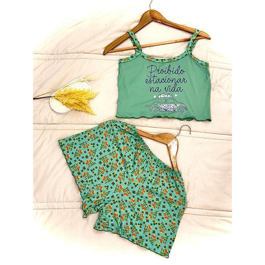 cropped doll pijama feminino verão baby doll verão
