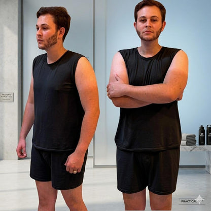 Pijama Masculino Regata E Short Verão Malha Sued Promoção