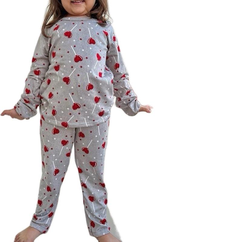 Pijama Manga Longa e Calça para Criança Infantil com Estampa sortida Gênero