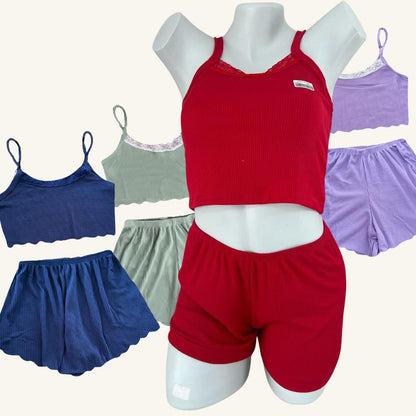 Pijama Baby Doll Feminino Suede Canelado Fresquinho Microfibra Short Doll Roupa de Dormir