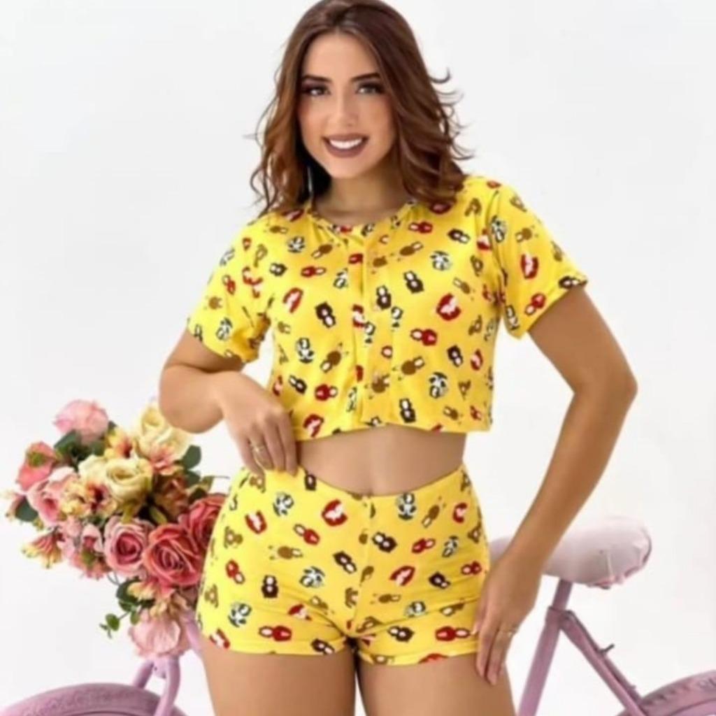 Croped doll Americano Pijama confortável