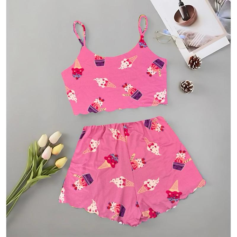 Kit 2 Baby Doll Conjunto Short Doll Cropped Blogueirinha com Alcinha