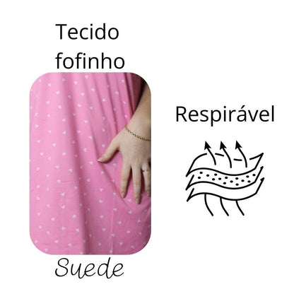 KIT 3 Camisolas Suede Roupa de Dormir Feminino