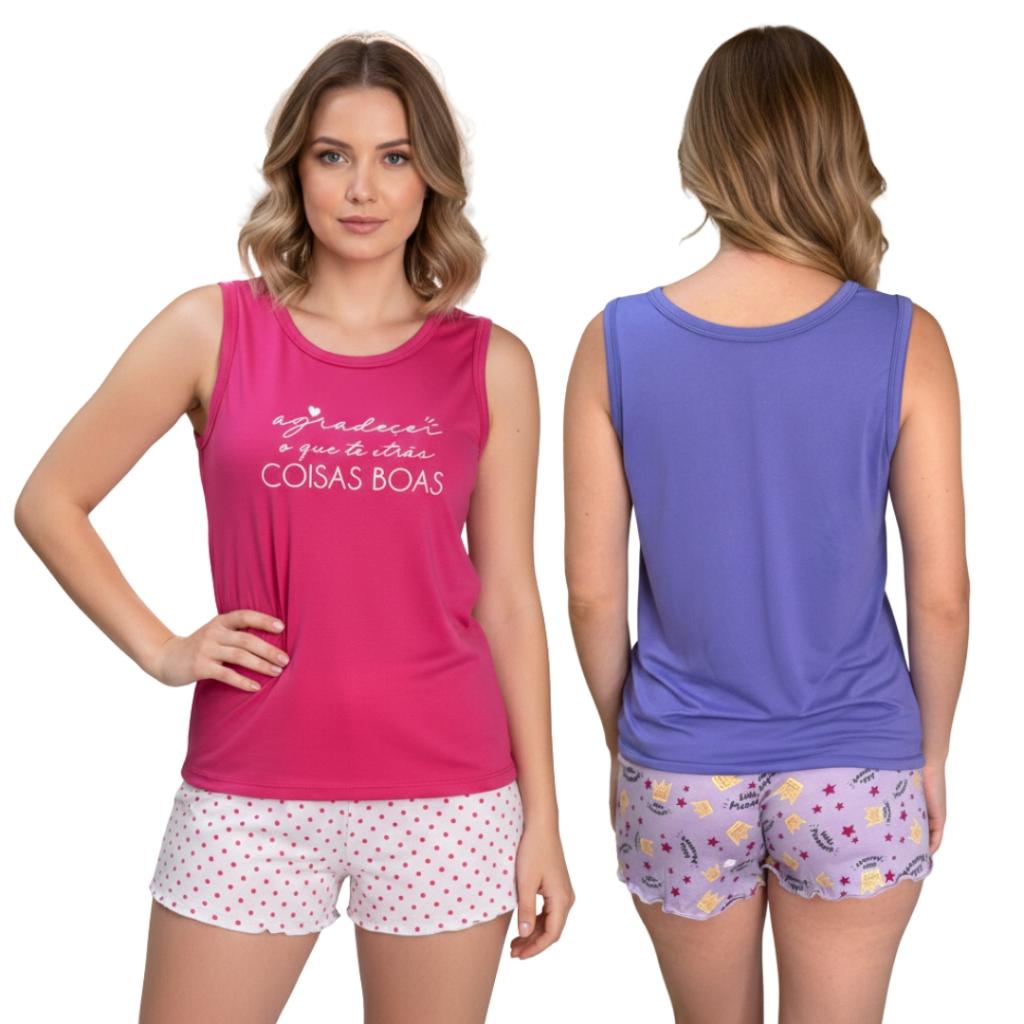 KIT 3 Baby Doll regata Suede REVENDA