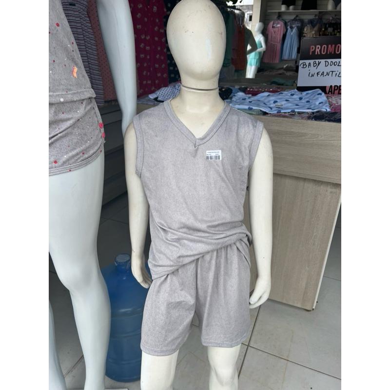 pijama conjunto infantil masculino regata promoção verão regata