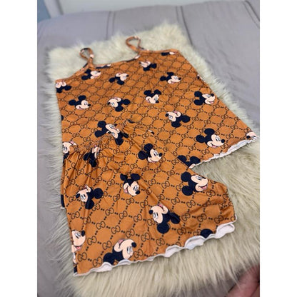 Baby doll Plus Size pijama feminina personagem conjunto
