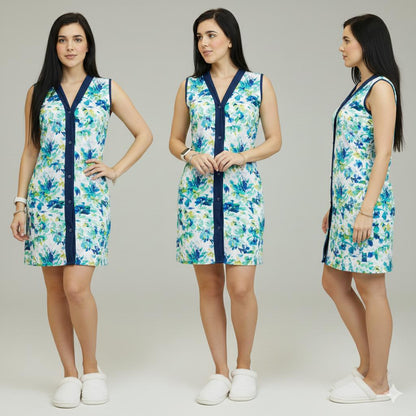Kit com 2 Camisola de Botão Senhora Verão Pós Operatório
