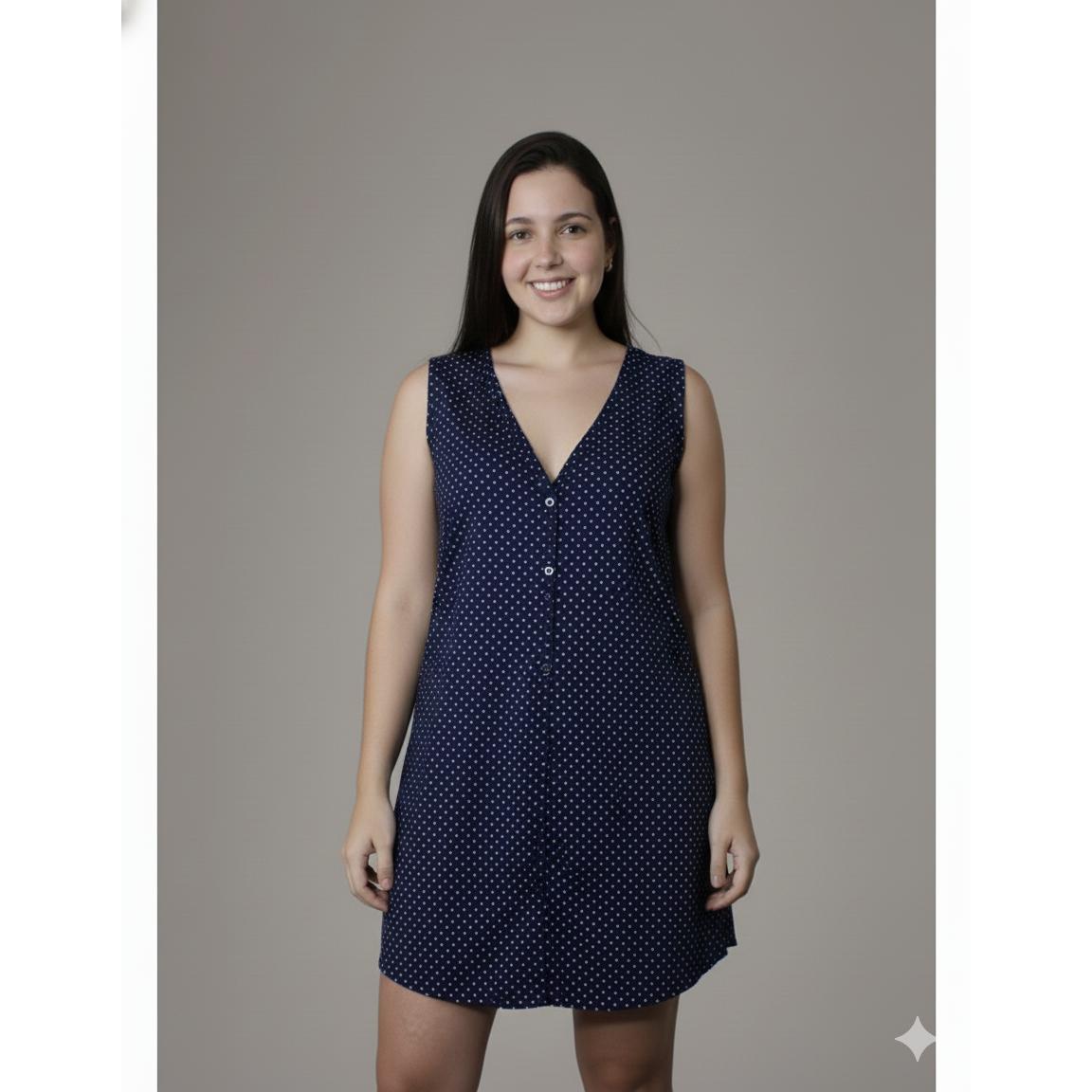 Camisola senhora com botões pos cirurgico