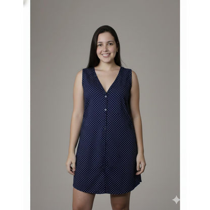 Camisola senhora com botões pos cirurgico