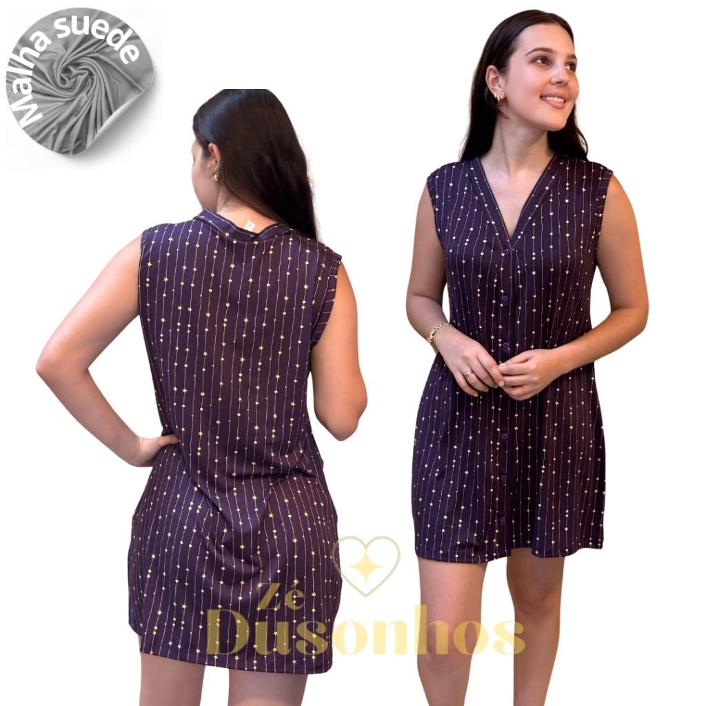 Camisola senhora com botões pos cirurgico